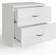 Fwstyle Nightstand White Bedside Table 35x45cm