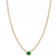 Bloomingdale's Station Tennis Necklace - Gold/Diamonds/Emerald