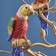 WERNS Parrot Red/Gold Candlestick 33cm