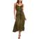 Bella Dahl V Neck Midi Dress - Green