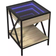 vidaXL LED Infinity Sonoma Oak Sengebord 40x40cm