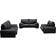 17 Stories D003396198 Black Sofa 230cm 3Stk. 6-Sitzer