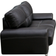 17 Stories D003396198 Black Sofa 230cm 3Stk. 6-Sitzer