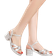 Shein Women's High Heels Chunky Heel Buckle Knot Sandals