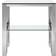 Bed Bath & Beyond Laurence High Polish Steel/Transparent Small Table 24x24"