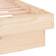 vidaXL LED Solid Wood Bettrahmen