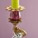 WERNS Leopard Multicolour Candlestick 33cm