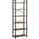 Vasagle 6 Tier Vintage Brown/Inky Black Book Shelf 186cm