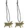 Ernst Pig Brass Christmas Tree Ornament 4cm 2pcs