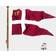 Adela Royal Yacht Flag with Flagpole 100x52cm