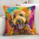 Shein Cartoon Colorful Dog Printed - 1 pc Pillow Case Multicolour (50x30cm)