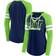 Fanatics Women's Seattle Seahawks True to Form Raglan Lace-Up V-Neck Long Sleeve T-shirt