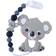 Grandado Baby Teethers Animal Silicone Beads Mat Grade Koala Pendant Pacifier Clip Chain