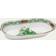 Herend Chinese Bouquet Green Narrow Serving Dish