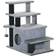 Pawhut 3-Step 4-Step Adjustable Height Pet Stairs