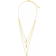 Sterling Forever Gia Layered Necklace - Gold/Transparent