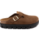 Birkenstock Boston Chunky Suede Leather - Dark Tea/Black