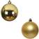 Shop4allsorts 12 Baubles Shatterproof Gold Christmas Tree Ornament 6cm 12pcs