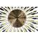 Three Star Starburst Gold Wall Clock 27"