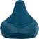 Bean Bag Bazaar Designer Recliner Gaming Blue/Green Pouf