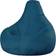 Bean Bag Bazaar Designer Recliner Gaming Blue/Green Pouf