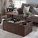 Gracie Oaks Vianor Brown Coffee Table 23x47.8"