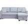 Ebern Designs Navaeh Light Gray Sofa 81.5" 3 Seater