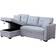 Ebern Designs Navaeh Light Gray Sofa 81.5" 3 Seater