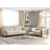 Beliani Askim Beige Sofa 207cm 2Stk. 4-Sitzer