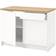 IKEA Knoxhult White/Natural Förvaringsskåp 120x91cm