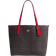 Coach City Tote Bag In Signature Canvas - Gold/Walnut/Bold Red