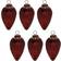 Melrose International Ribbed Glass Drop Burgandy Christmas Tree Ornament 4.5" 6