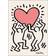 Daells Bolighus Keith Haring Multicolor Plakat 14.8x21cm