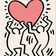 Daells Bolighus Keith Haring Multicolor Plakat 14.8x21cm