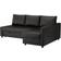 Ikea FRIHETEN Bomstad Black Sofa 230cm