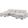 Latitude Run Nyerere Beige Linen Blend Sofa 123.2" 3 4 Seater