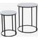 Daells Bolighus Lamp Table Set White/Black