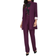 Calvin Klein Roll Sleeve Open Front Blazer - Aubergine