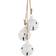 Northlight Cascading Jingle Bell White Christmas Tree Ornament 13.5" 2