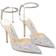 Jimmy Choo Saeda 100 Satin - Ivory Crystal Embellishment