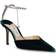 Jimmy Choo Saeda 85 Velvet - Dark Green