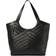 Pinko Quilted Leather Tote Bag with Double Handle - Black