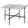 GUBI TS Small Square White/Black Coffee Table 21.7x21.7"