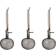 Iittala Oiva Toikka Grey Julgranspynt 9cm 3st