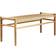 FDB Møbler J83B Matt Lacquered Oak / Natural Wicker Settee Bench 100x41cm