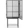 ferm LIVING Haze Vitrine Reeded Glass/Black Vitrinskåp 70x155cm