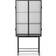 ferm LIVING Haze Vitrine Reeded Glass/Black Vitrinskåp 70x155cm
