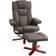 Homcom Reclining With Footstool And Adjustable Backrest, Brown Armchair