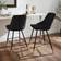 Dunelm Ariana Bar Velvet Black Seating Stool 96cm