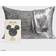 Kitsch Mickey/Minnie Pillow Case Grey (66x48cm)